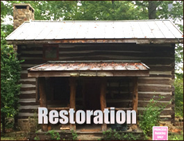 Historic Log Cabin Restoration  Catawba County, North Carolina